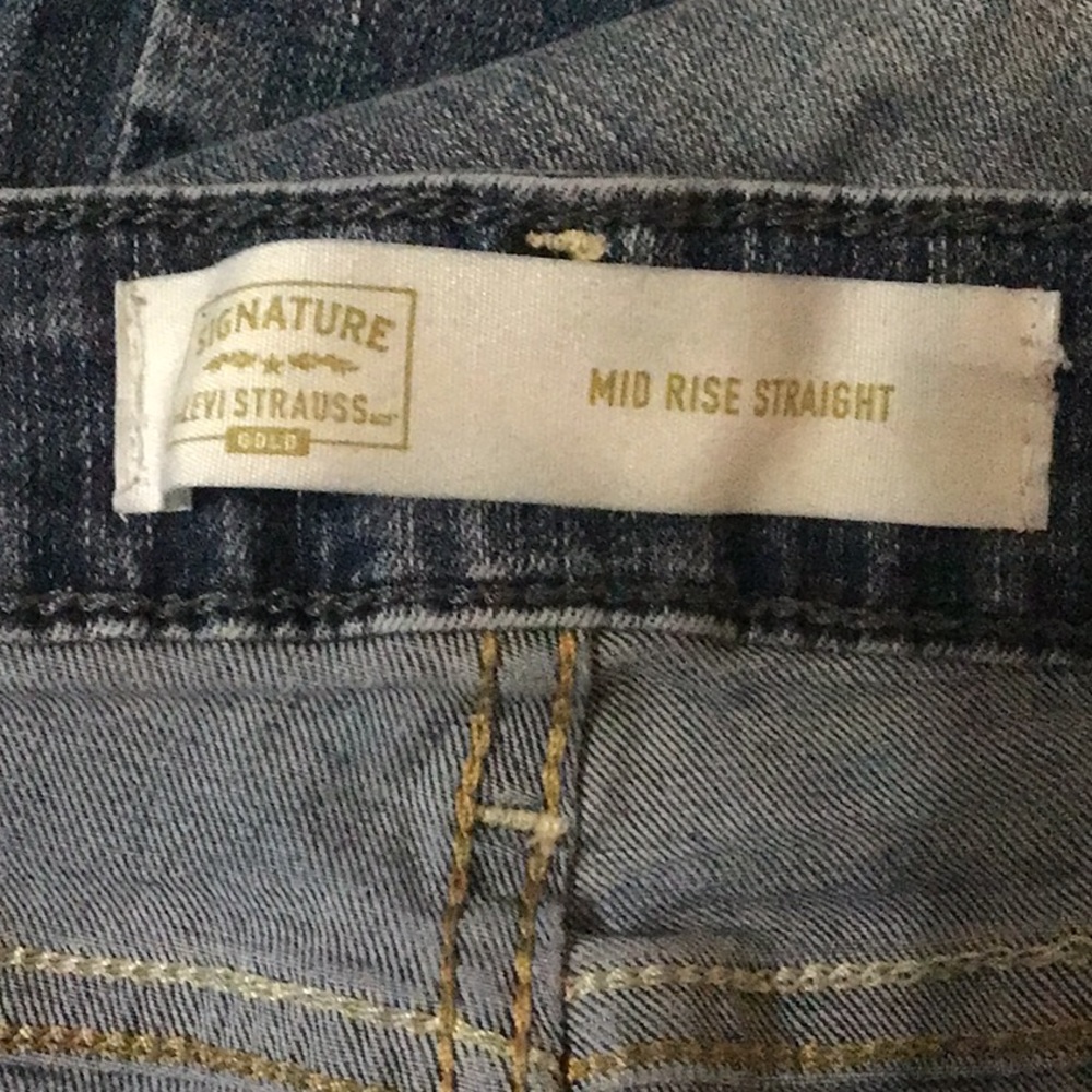 Woman size 18 W Levi’s signature mid rise straight stretch denim jeans cc - Picture 9 of 9